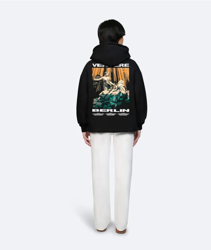 MenWomen SWEATERS and HOODIES Vertere Berlin ECSTASY HOODIE 8211 BLACK