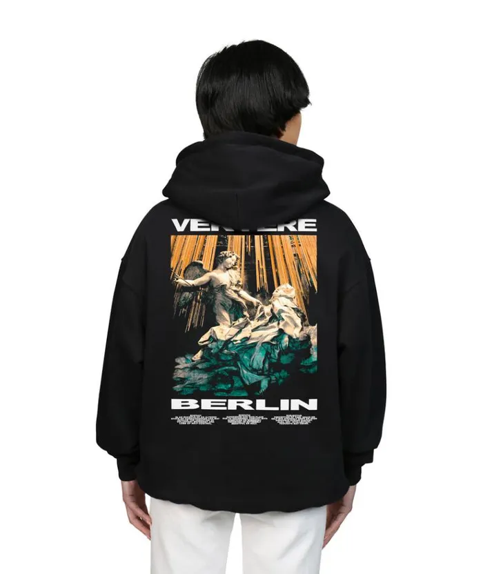 MenWomen SWEATERS and HOODIES Vertere Berlin ECSTASY HOODIE 8211 BLACK
