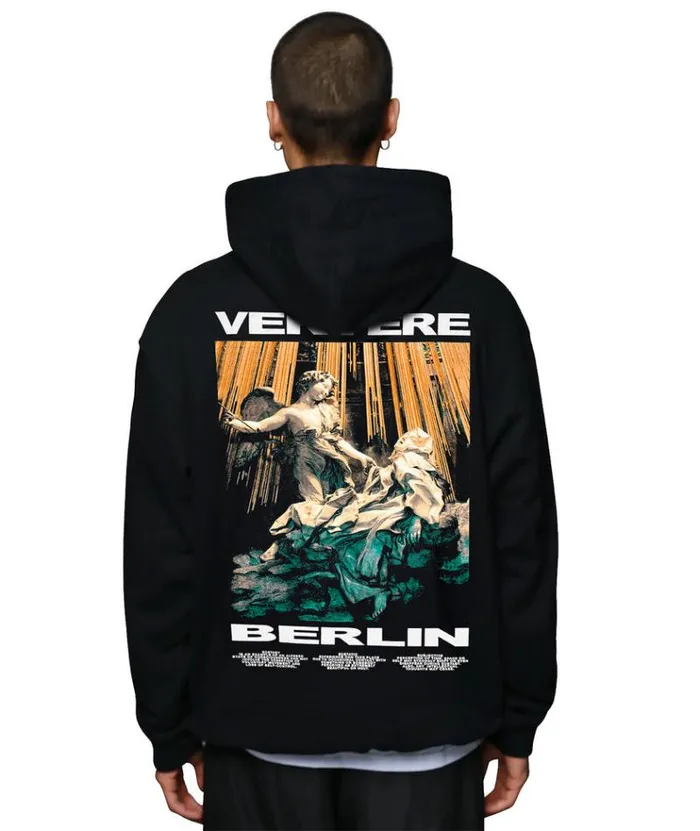 MenWomen SWEATERS and HOODIES Vertere Berlin ECSTASY HOODIE 8211 BLACK