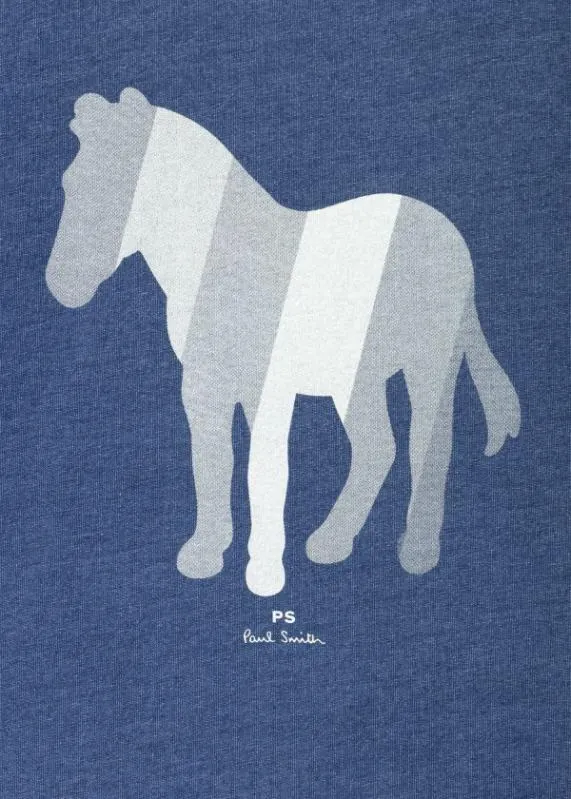 Mens 039Broad Stripe Zebra039 Print TShirt Paul Smith TShirts