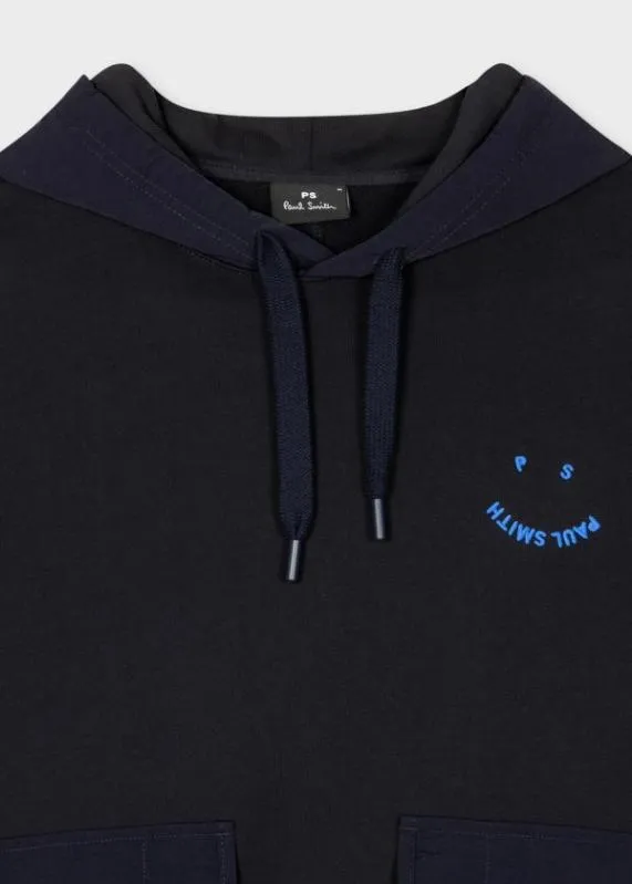 Mens 039PS Happy039 Contrast Nylon Hoodie Paul Smith Sweatshirts and Hoodies Mens 039PS Happy039 Contrast Nylon Hoodie Paul Smith Sweatshirts and Hoodies
