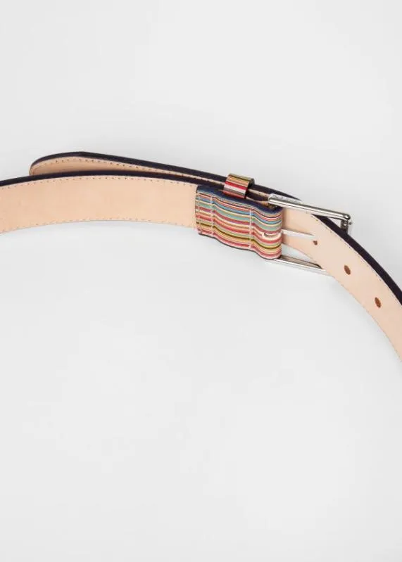 Mens 039Signature Stripe039 Leather Belt Paul Smith Belts Mens 039Signature Stripe039 Leather Belt Paul Smith Belts