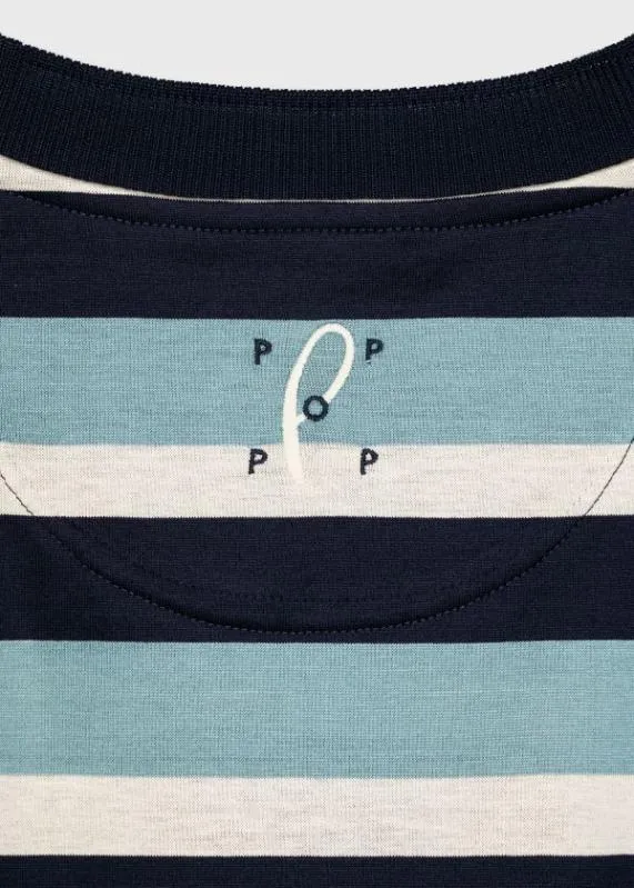Mens Blue Stripe Cotton Pocket TShirt Paul Smith TShirts