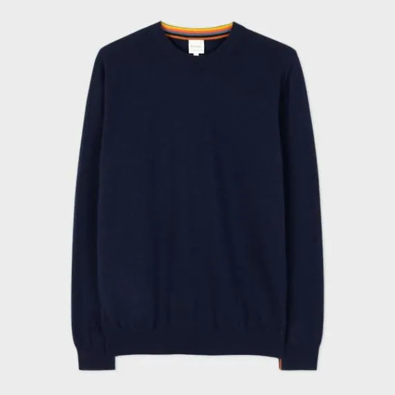Mens Cashmere Crew Neck Sweater Paul Smith Sweaters Mens Cashmere Crew Neck Sweater Paul Smith Sweaters