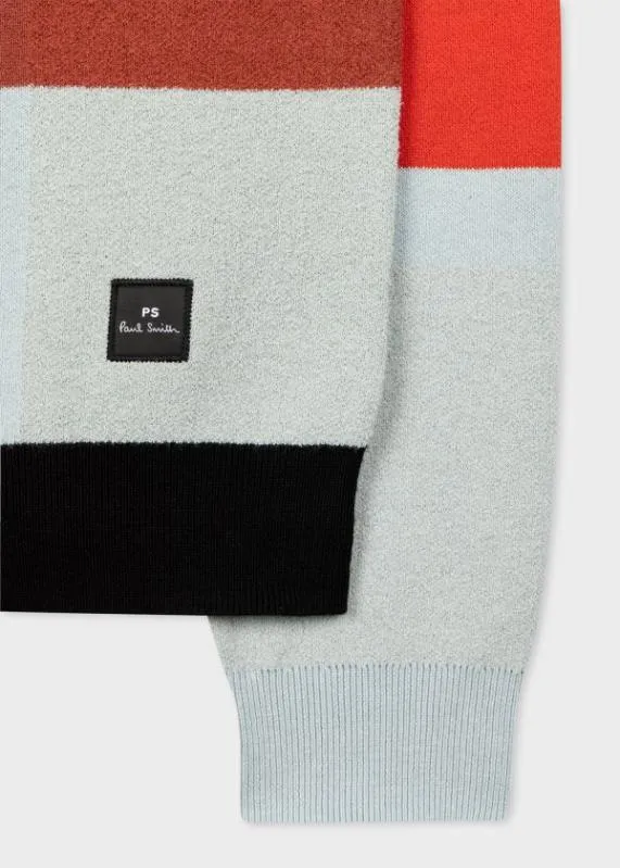 Mens ColourBlock CottonBlend Sweater Paul Smith Sweaters Mens ColourBlock CottonBlend Sweater Paul Smith Sweaters