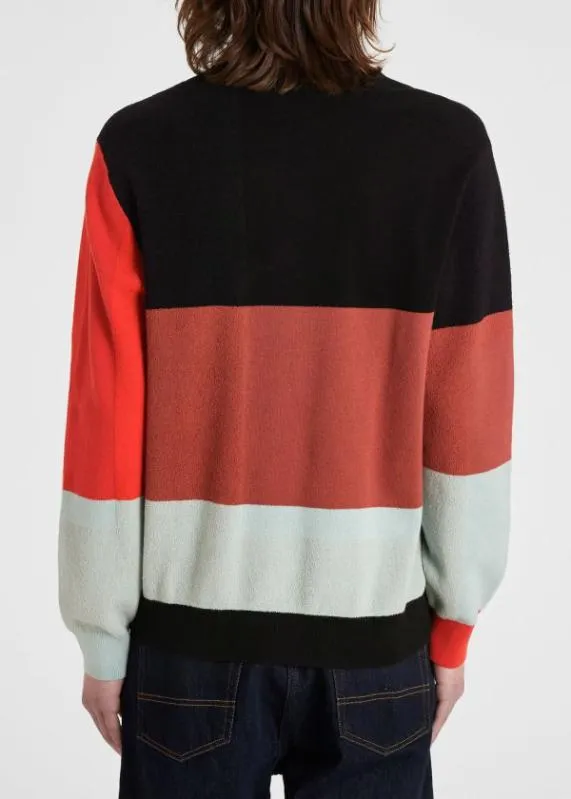 Mens ColourBlock CottonBlend Sweater Paul Smith Sweaters Mens ColourBlock CottonBlend Sweater Paul Smith Sweaters
