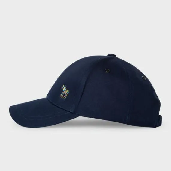 Mens Cotton Zebra Logo Baseball Cap Paul Smith Hats and Gloves