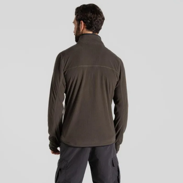 Mens Full Zip Fleece Craghoppers NosiLife Spry Jacket Woodland Green