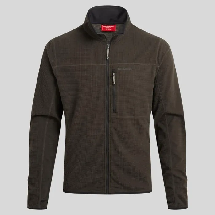 Mens Full Zip Fleece Craghoppers NosiLife Spry Jacket Woodland Green