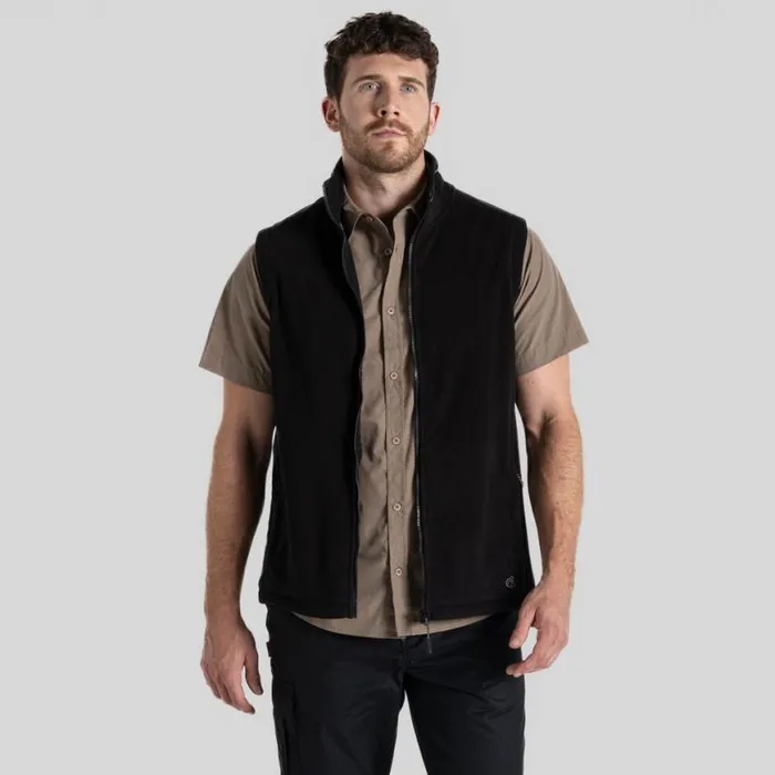 Mens Gilets Craghoppers Expert Corey Fleece Vest Black