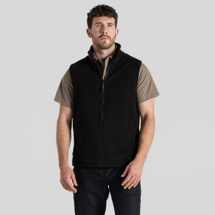Mens Gilets Craghoppers Expert Corey Fleece Vest Black Mens Gilets Craghoppers Expert Corey Fleece Vest Black