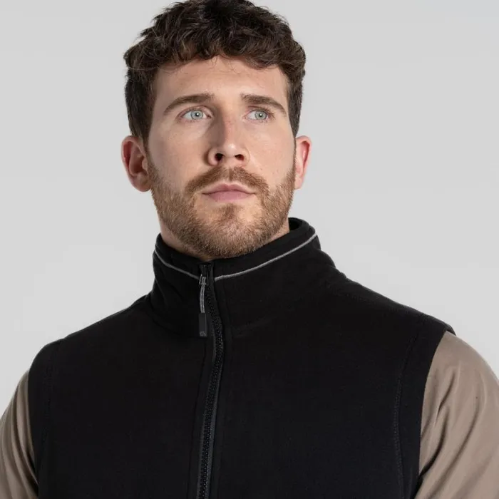 Mens Gilets Craghoppers Expert Corey Fleece Vest Black Mens Gilets Craghoppers Expert Corey Fleece Vest Black