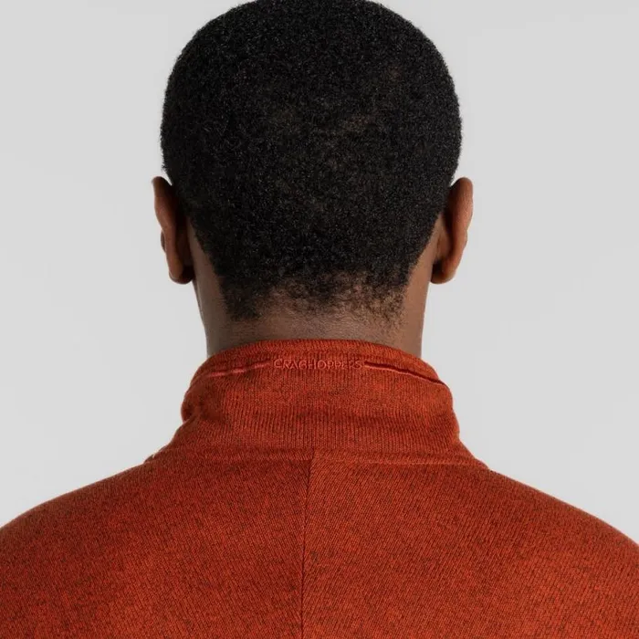 Mens Half Zip Fleece Craghoppers Torney II Half Zip Fleece Carnelian Orange Marl Mens Half Zip Fleece Craghoppers Torney II Half Zip Fleece Carnelian Orange Marl