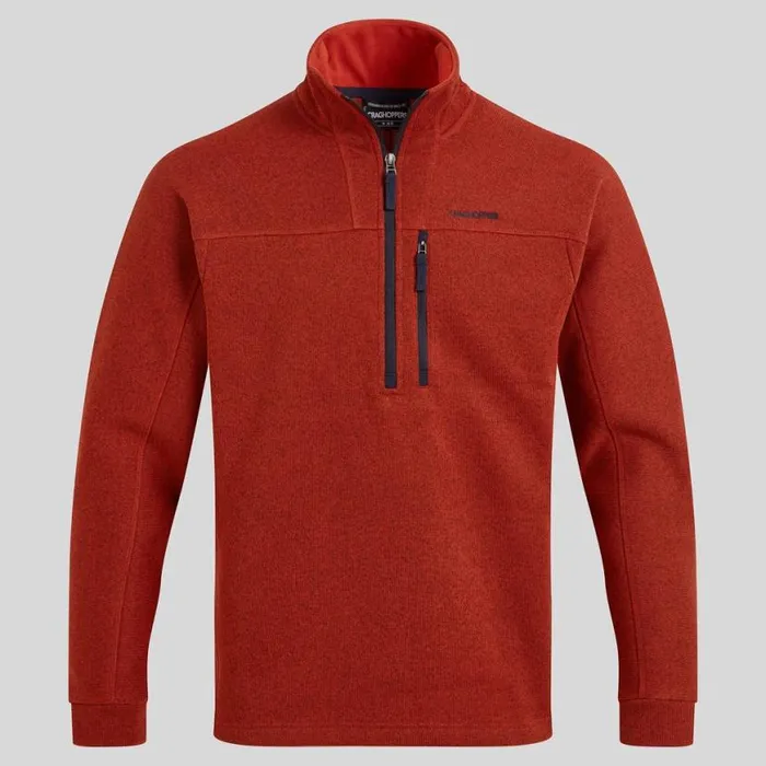 Mens Half Zip Fleece Craghoppers Torney II Half Zip Fleece Carnelian Orange Marl Mens Half Zip Fleece Craghoppers Torney II Half Zip Fleece Carnelian Orange Marl