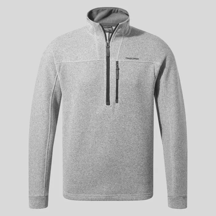 Mens Half Zip Fleece Craghoppers Torney II Half Zip Fleece Dove Grey Marl Mens Half Zip Fleece Craghoppers Torney II Half Zip Fleece Dove Grey Marl