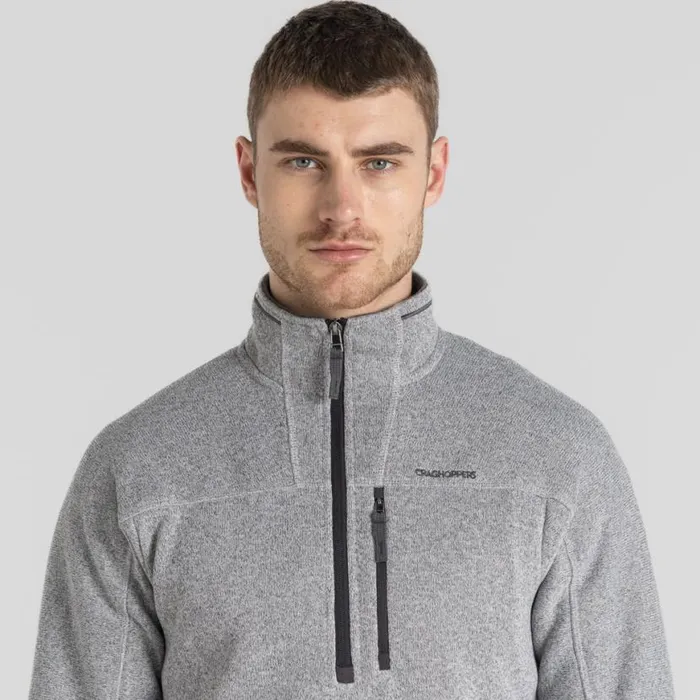 Mens Half Zip Fleece Craghoppers Torney II Half Zip Fleece Dove Grey Marl Mens Half Zip Fleece Craghoppers Torney II Half Zip Fleece Dove Grey Marl