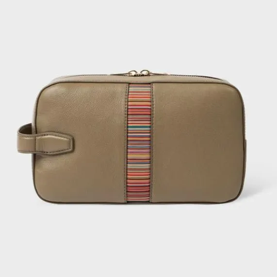 Mens Leather 039Signature Stripe039 Wash Bag Paul Smith Bags Mens Leather 039Signature Stripe039 Wash Bag Paul Smith Bags