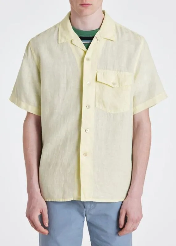 Mens Linen ShortSleeve Shirt Paul Smith Shirts Mens Linen ShortSleeve Shirt Paul Smith Shirts