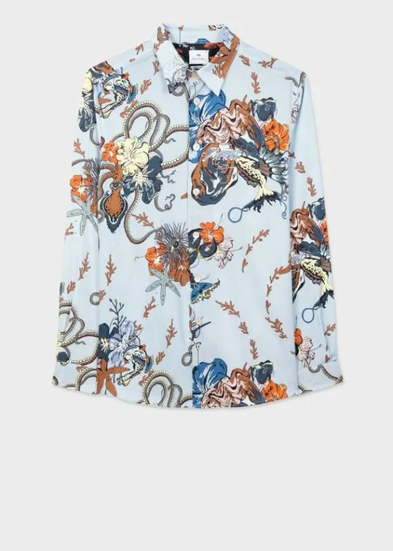 Mens LyocellBlend 039Sea Tales039 Shirt Paul Smith Shirts
