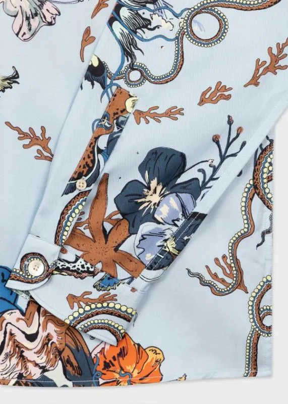Mens LyocellBlend 039Sea Tales039 Shirt Paul Smith Shirts Mens LyocellBlend 039Sea Tales039 Shirt Paul Smith Shirts