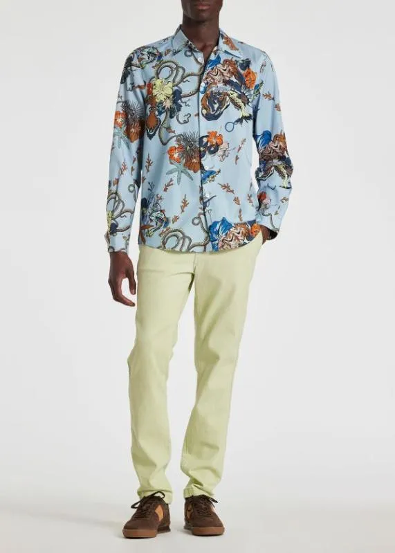 Mens LyocellBlend 039Sea Tales039 Shirt Paul Smith Shirts Mens LyocellBlend 039Sea Tales039 Shirt Paul Smith Shirts