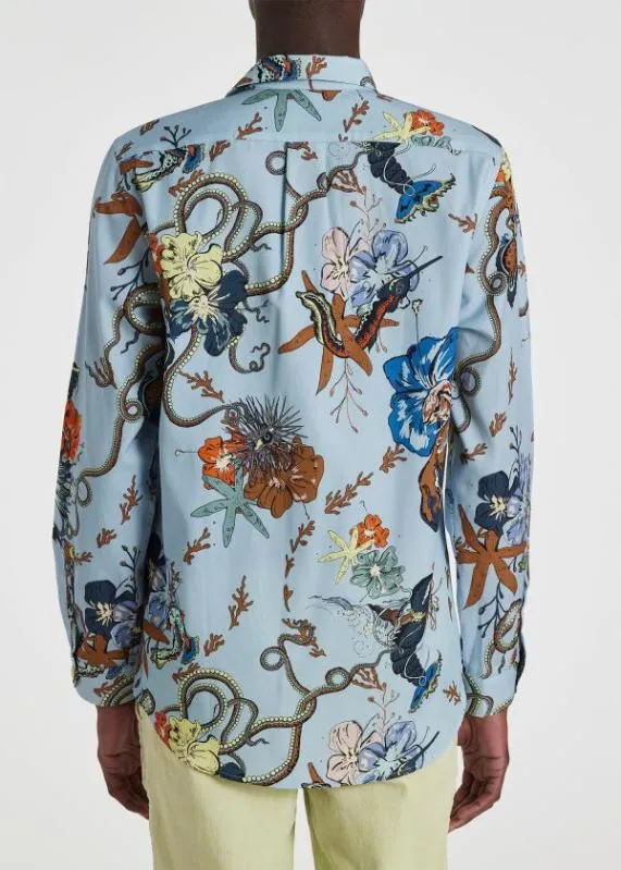 Mens LyocellBlend 039Sea Tales039 Shirt Paul Smith Shirts Mens LyocellBlend 039Sea Tales039 Shirt Paul Smith Shirts