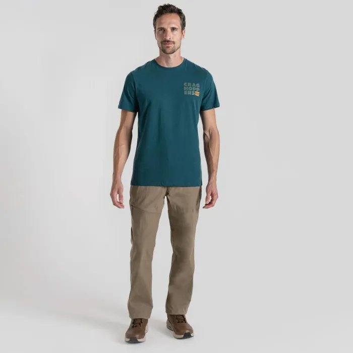 Mens Short Sleeve Craghoppers Lucent Short Sleeved TShirt Deep Ocean Green Mens Short Sleeve Craghoppers Lucent Short Sleeved TShirt Deep Ocean Green