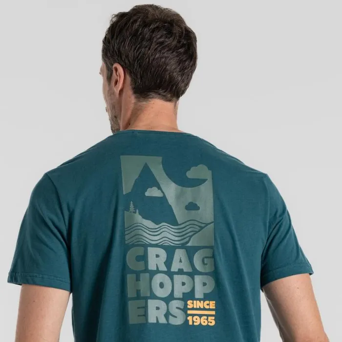 Mens Short Sleeve Craghoppers Lucent Short Sleeved TShirt Deep Ocean Green Mens Short Sleeve Craghoppers Lucent Short Sleeved TShirt Deep Ocean Green