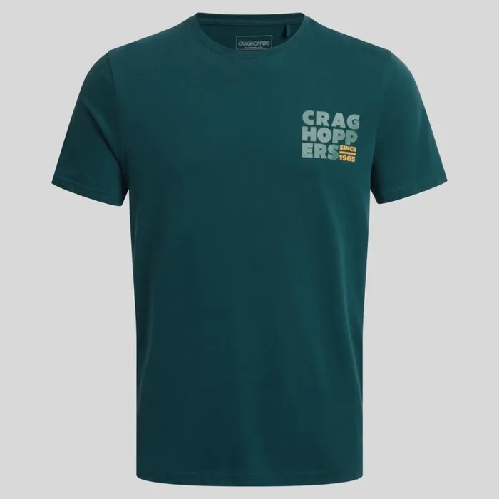 Mens Short Sleeve Craghoppers Lucent Short Sleeved TShirt Deep Ocean Green Mens Short Sleeve Craghoppers Lucent Short Sleeved TShirt Deep Ocean Green