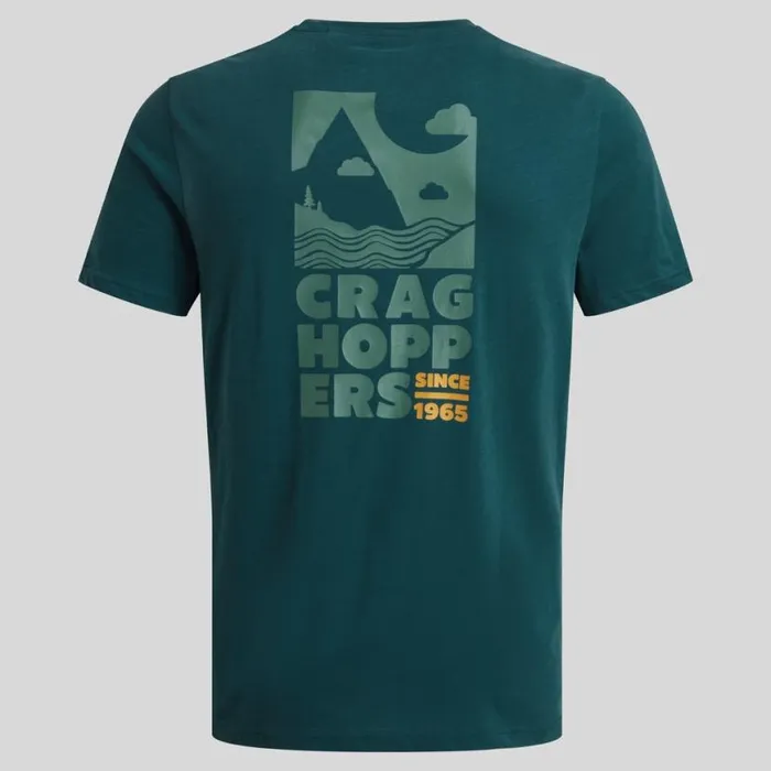 Mens Short Sleeve Craghoppers Lucent Short Sleeved TShirt Deep Ocean Green Mens Short Sleeve Craghoppers Lucent Short Sleeved TShirt Deep Ocean Green