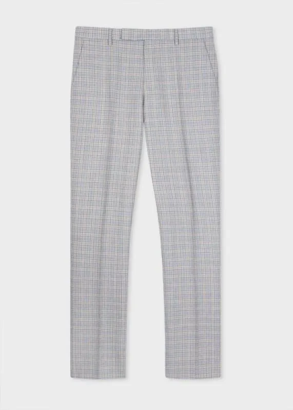 Mens SlimFit Wool Check Pants Paul Smith Pants