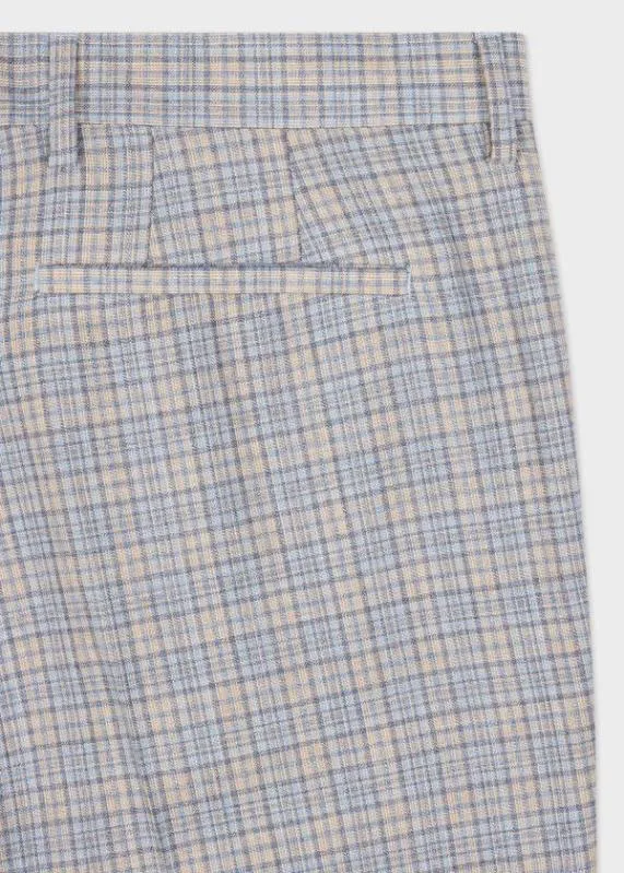 Mens SlimFit Wool Check Pants Paul Smith Pants Mens SlimFit Wool Check Pants Paul Smith Pants
