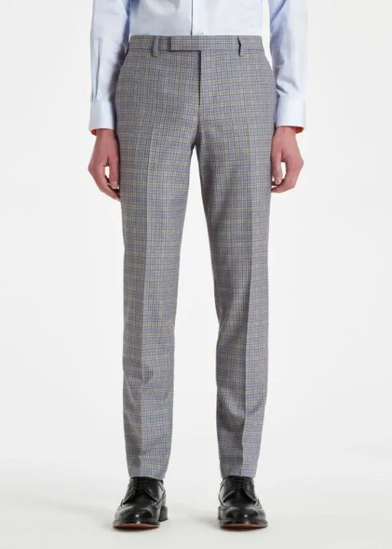 Mens SlimFit Wool Check Pants Paul Smith Pants Mens SlimFit Wool Check Pants Paul Smith Pants