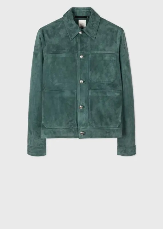 Mens Suede Trucker Jacket Paul Smith Coats and Jackets