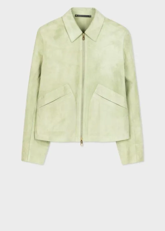 Mens Suede ZipFront Jacket Paul Smith Coats and Jackets