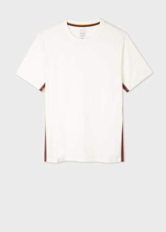 Mens TShirt With 039Artist Stripe039 Trim Paul Smith TShirts