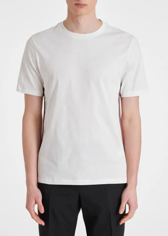 Mens TShirt With 039Artist Stripe039 Trim Paul Smith TShirts Mens TShirt With 039Artist Stripe039 Trim Paul Smith TShirts