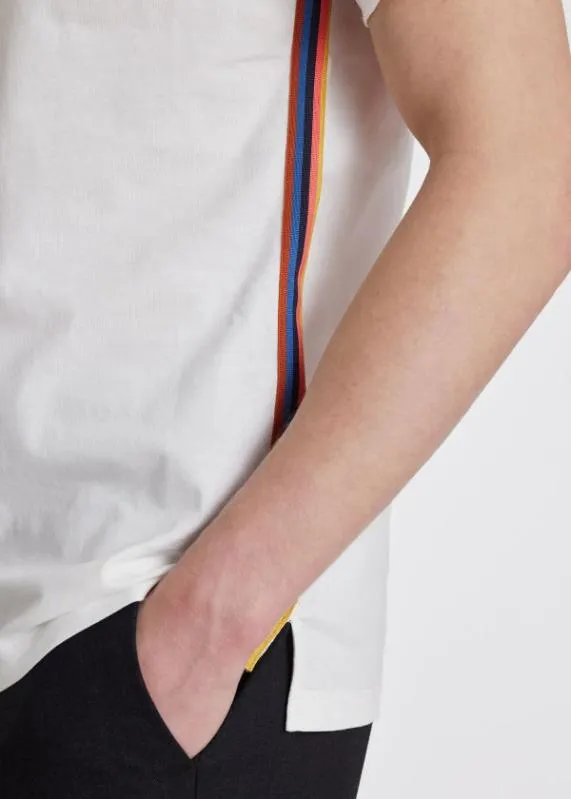Mens TShirt With 039Artist Stripe039 Trim Paul Smith TShirts Mens TShirt With 039Artist Stripe039 Trim Paul Smith TShirts
