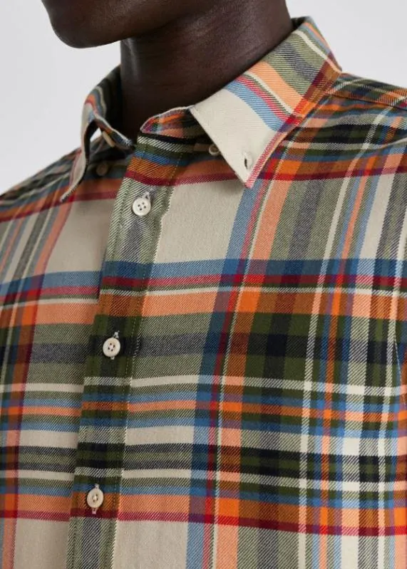 Mens TailoredFit Flannel Check LongSleeve Shirt Paul Smith Shirts Mens TailoredFit Flannel Check LongSleeve Shirt Paul Smith Shirts