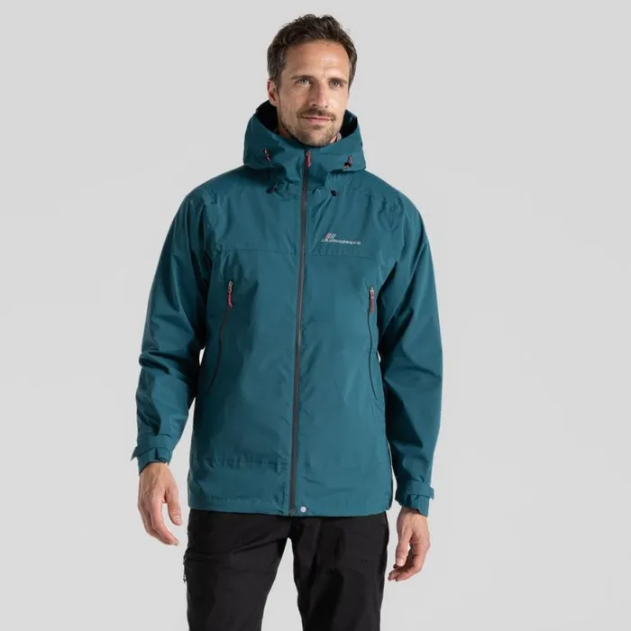 Mens Waterproof Jackets Craghoppers Maris 25L Stretch Waterproof Jacket Deep Ocean Green