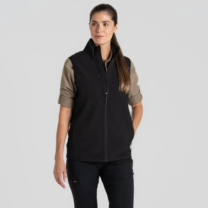 MensWomens Gilets Craghoppers Expert Basecamp Softshell Vest Black