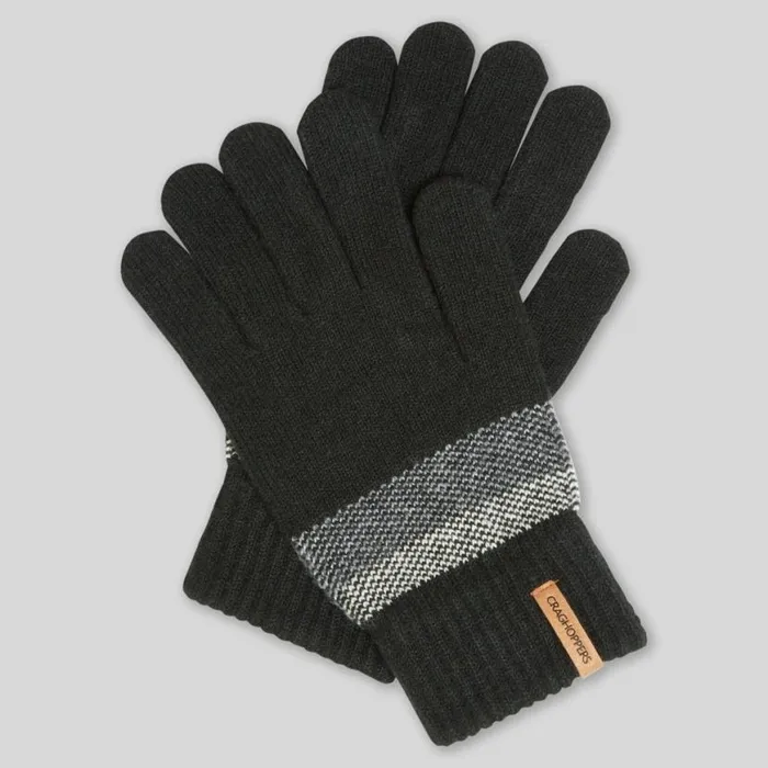 MensWomens Gloves Craghoppers Forster Glove Black