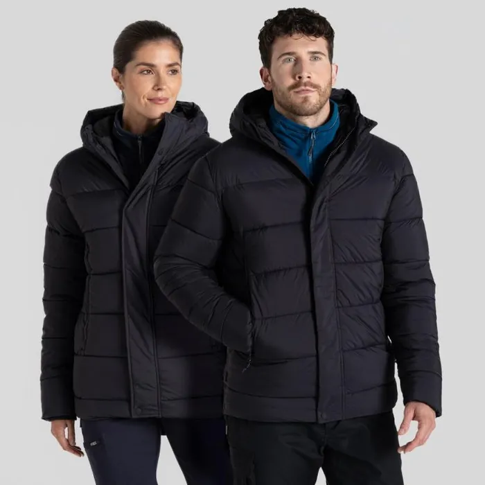 MensWomens Insulated Jackets Craghoppers Expert Padded Winter Jacket Black
