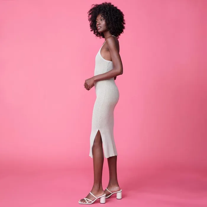 MONROW Dresses Tank Maxi Sweater ButterCream Dress 8211 Women MONROW Dresses Tank Maxi Sweater ButterCream Dress 8211 Women