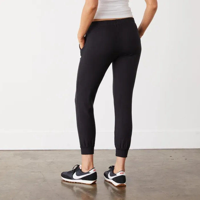 MONROW Sweats Supersoft Fleece Faded Black Jogger 8211 Women MONROW Sweats Supersoft Fleece Faded Black Jogger 8211 Women