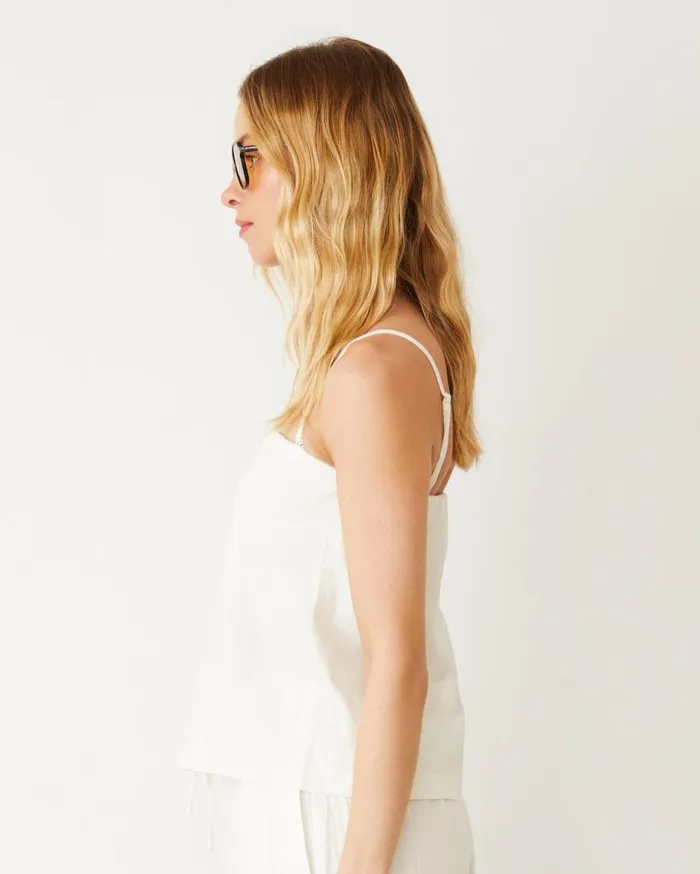 MONROW Tanks Linen Tube Tank 8211 Women MONROW Tanks Linen Tube Tank 8211 Women