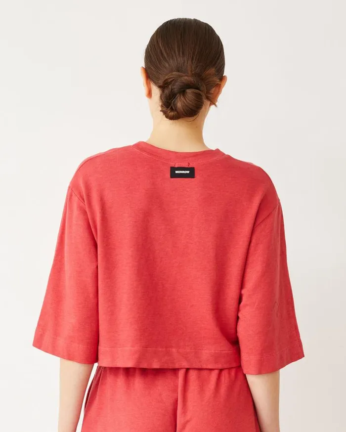 MONROW Tees French Terry Oversized Tee 8211 Women MONROW Tees French Terry Oversized Tee 8211 Women