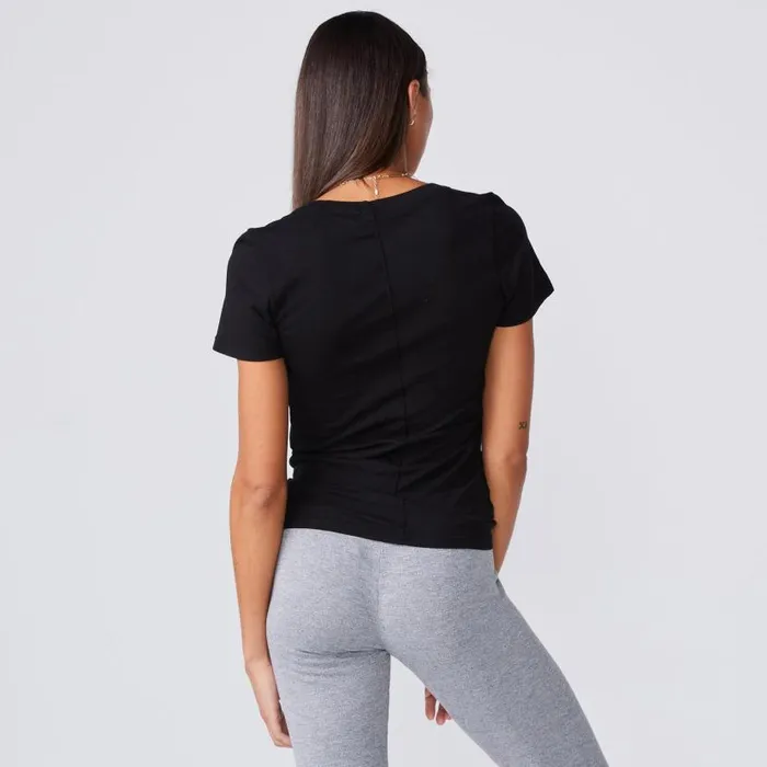 MONROW Tees Super Fine Jersey Fitted Crew Neck Tee 8211 Women MONROW Tees Super Fine Jersey Fitted Crew Neck Tee 8211 Women