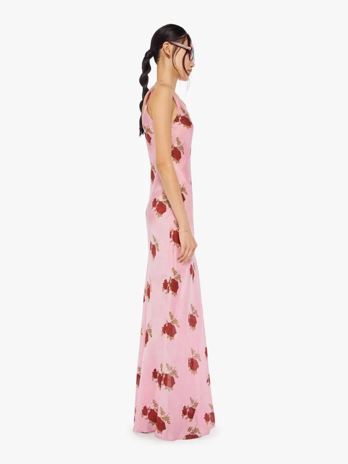 Mother Denim Adele Silk Dress Pink Ruby 8211 Women