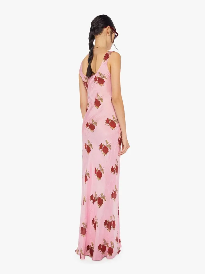 Mother Denim Adele Silk Dress Pink Ruby 8211 Women